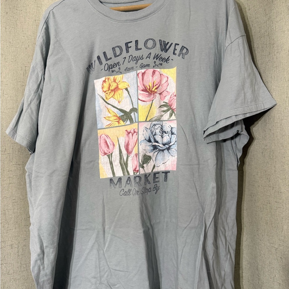 Torrid Oversized Fit Blue/Green T-Shirt